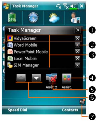 E-TEN M810 - Gestionnaire de tâches - 1