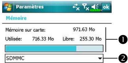 E-TEN M810 - Consulter l'Etat de la Mémoire - 4