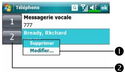 E-TEN M810 - Appeler depuis la Numérotation Rapide - 1