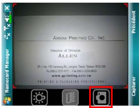 E-TEN M810 - Numériser des nouvelles cartes de visite - 2