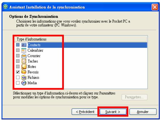E-TEN M810 - Synchronisation USB - 3