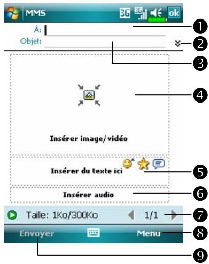 E-TEN M810 - Créer et Editor un MMS - 4