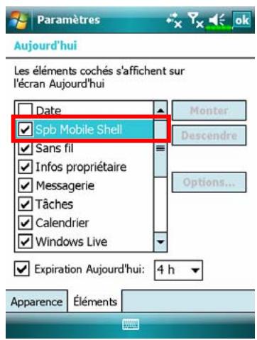 E-TEN X600 - Configurer votre Spb Mobile Shell - 3