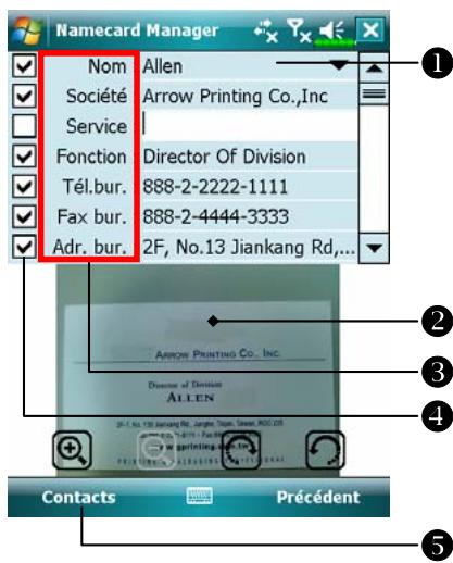 E-TEN X600 - Reconnaître une carte de visite - 1