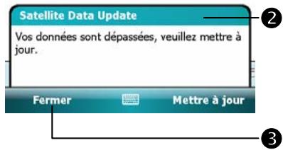 E-TEN X600 - Tapotecz sur, Programmes, GPS puis sur Satellite Data Update. - 4