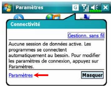 E-TEN X650 - Débuter une Connexion GPRS - 2