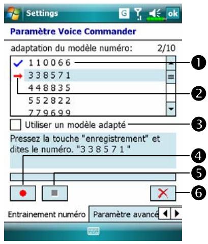 E-TEN X650 - Page de Paramétrages de l'Exercice Numérique - 1