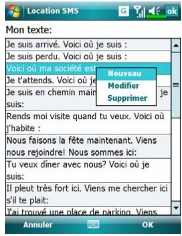 E-TEN X650 - Emplacement SMS - 2