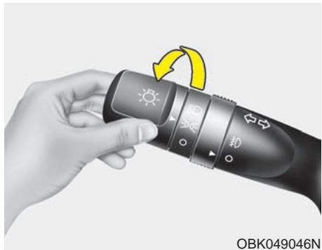 HUNDAI IX35 2010 - Commande de l'éclairage - 1