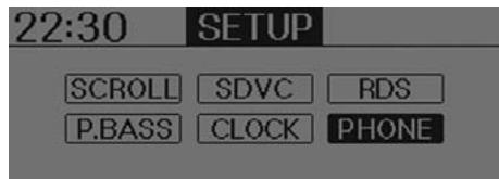 HUNDAI IX35 2010 - ■ Configuration du téléphone - 2