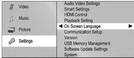 ONKYO BD-SP309 - Réglage de la langue - 2