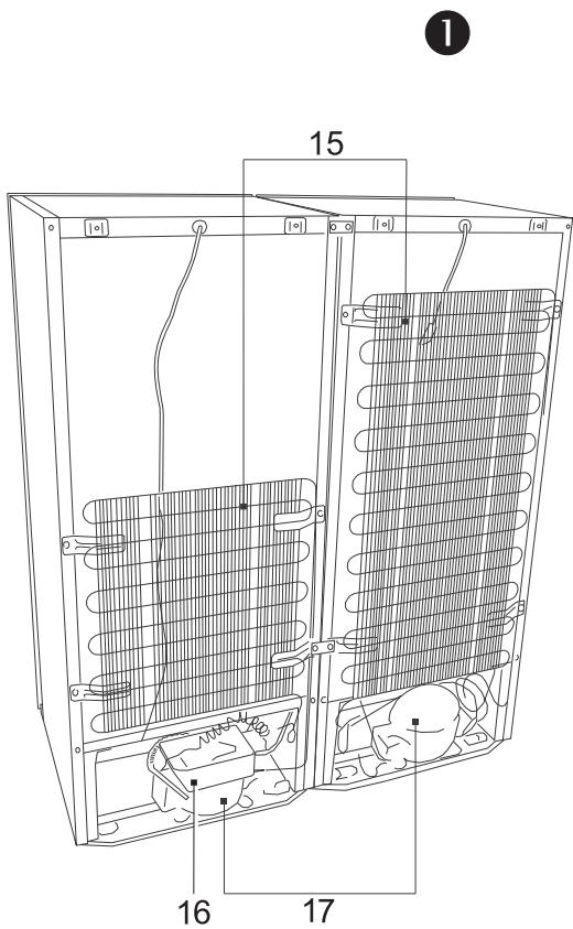 BRANDT BFL5636BW - BESKRIVELSE AF APPARATET, GRUNDLæGGENDE DELE (fig. 1) - 3