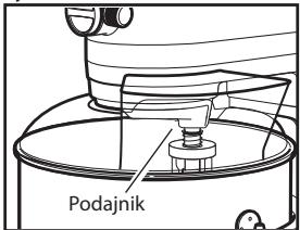 KITCHENAID 5KSM7580XEMS ARTISAN - Uzywanie osłony z podajnikiem - 4