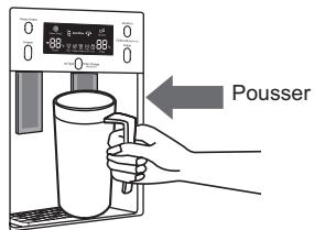 SAMSUNG RSA1ZTWP - Utilisation du distributeur d'eau - 1