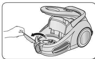 SAMSUNG SC-4380 - NETTOYER LE FILTRE DE PROTECTION DU MOTEUR - 2