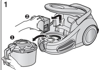 SAMSUNG SC-4380 - NETTOYER LE FILTRDE SORTIE - 1