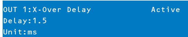 ELECTRO-VOICE DX46 - Délai d'alignment du Crossover - 1