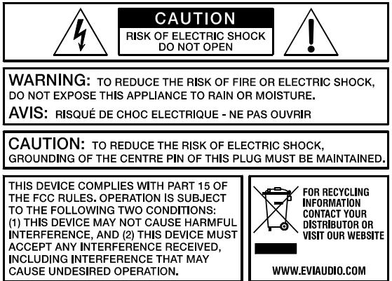 ELECTRO-VOICE DX46 - IMPORTANT INFORMATIONS DE SECURITÉ - 1