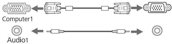 EPSON EB-425W - Connexion d'un ordinateur - 2
