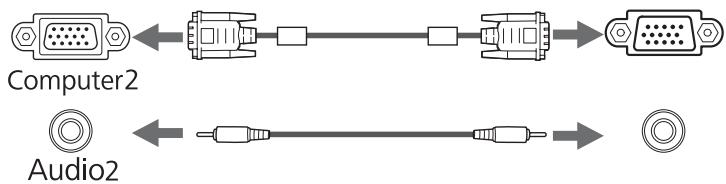 EPSON EB-425W - Connexion d'un ordinateur - 3
