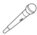 EPSON EB-425W - Connexion d'un microphone - 3