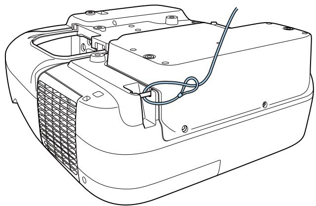 EPSON EB-425W - Installation du câble antivol - 1