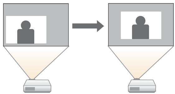 EPSON EB-425W - Réglage de la position de l'image (décalage image) - 1