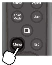 EPSON MG-850HD - Affichez le menu de configuration. - 1
