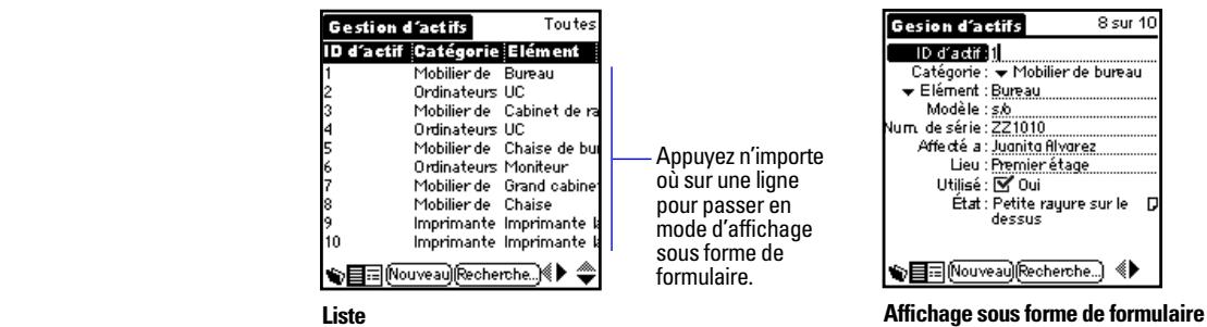 FILEMAKER MOBILE 8 - Affichage des enregistrements - 1