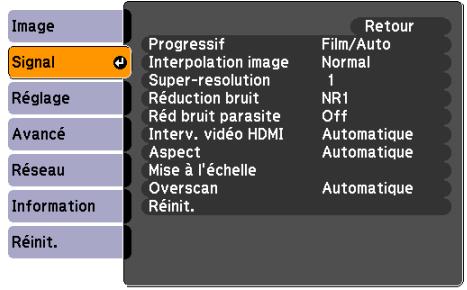 EPSON EB-Z8350W - Signal vidéo composantes - 3