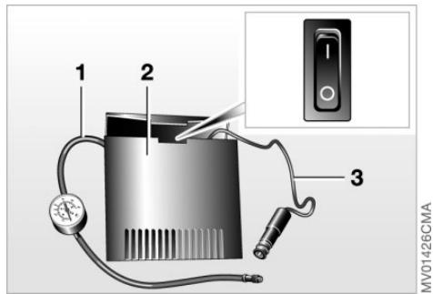 MINI CABRIOLET 2004 - Introduction du produit d'étanchéité liquide - 1