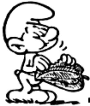 GAMES NINTENDO NES LES SCHTROUMPFS - LA BARRE DES SCORES - 1