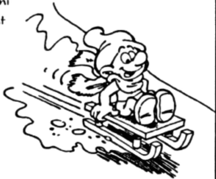 GAMES NINTENDO NES LES SCHTROUMPFS - LA LUGE - 1