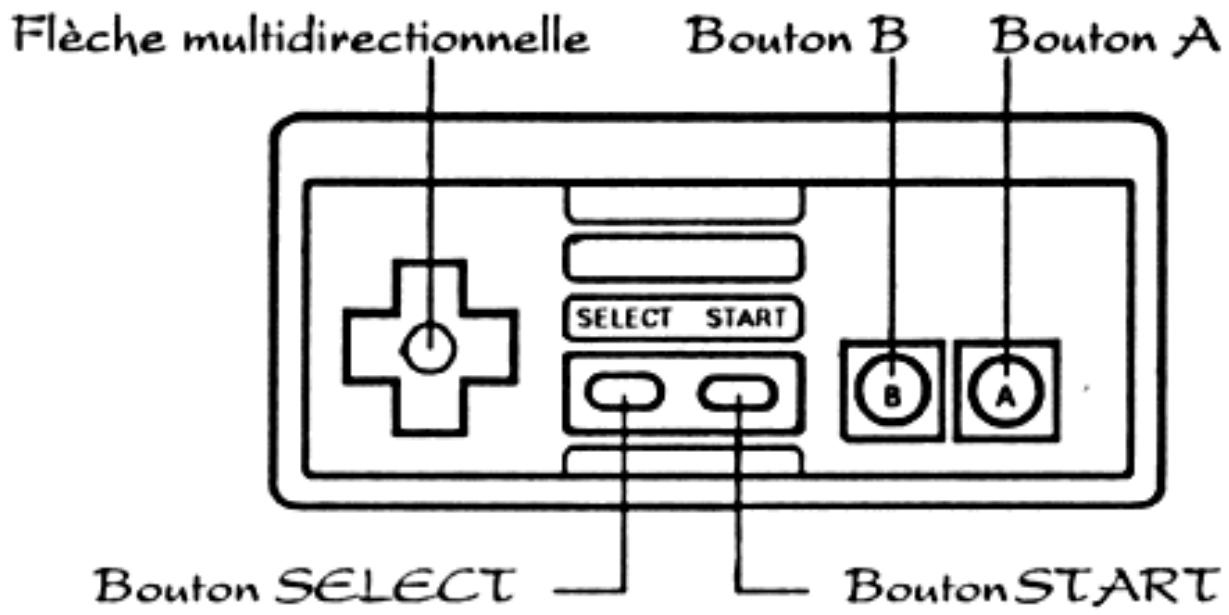 GAMES NINTENDO NES LES SCHTROUMPFS - LES COMMANDES - 1