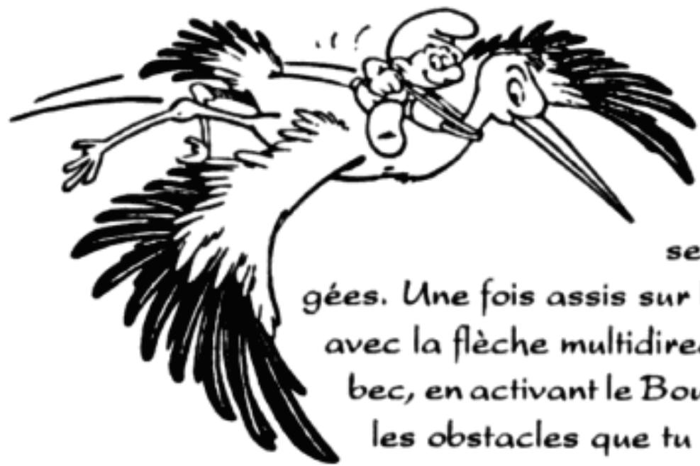 GAMES NINTENDO NES LES SCHTROUMPFS - SEQUENCES SPECIALES - 1