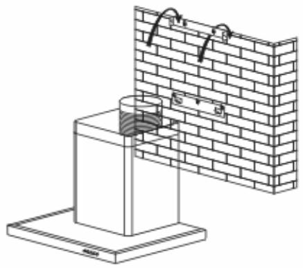 BRANDT AD916X - Fixing to the wall: - 1