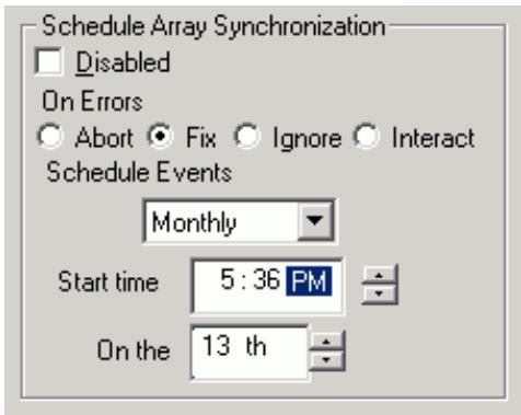 AOPEN RAID - Programmer la Synchronization d'un ensemble - 1