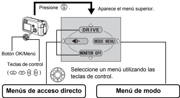 OLIMPUS D575 ZOOM - TIPOS DE MENU - 1