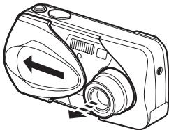 OLIMPUS D575 ZOOM - Mise sous tension: - 1