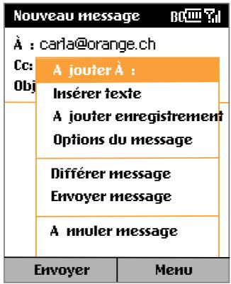 SPV E100 - Acceder aux options de menu: - 1