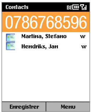 SPV E100 - Appeler en entrant un nom: - 1