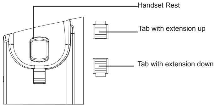 GRANDSTREAM GXP2120 - Installing the phone (Wall Mount): - 1