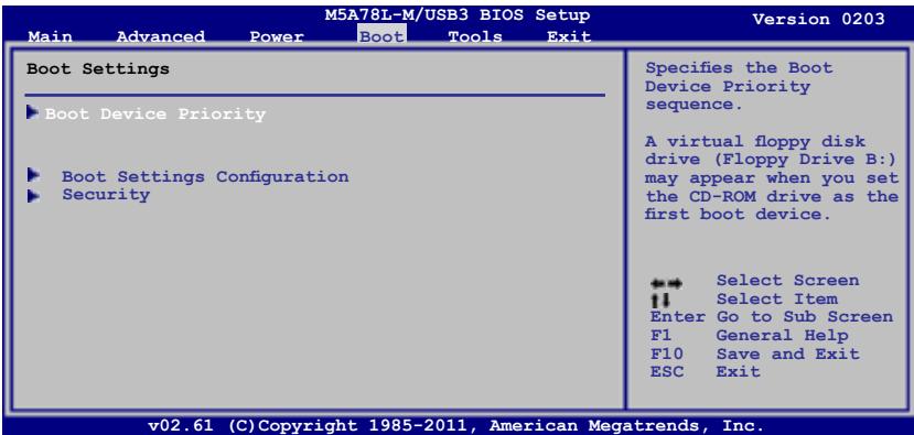 ASUS M5A97 R2.0 - Menu Boot (Démarrage) - 1