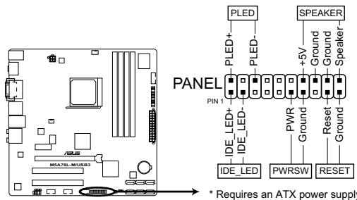 ASUS M5A97 R2.0 - Connecteur panneau système (20-8 pin PANEL) - 1