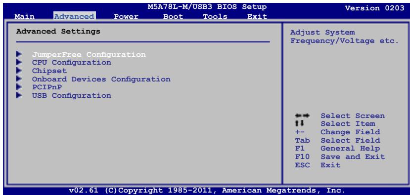 ASUS M5A97 R2.0 - Menu Advanced (Avancé) - 2