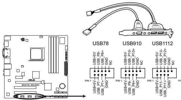 ASUS M5A97 R2.0 - Connecteurs USB (10-1 pin USB78, USB910, USB1112) - 1