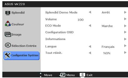 ASUS VK278Q - Configuration système - 1
