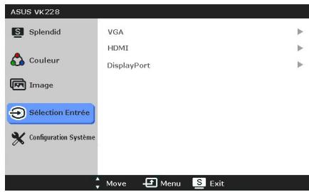 ASUS VK278Q - Sélection Entrée - 1