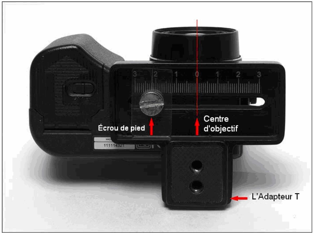 FANOTEC NODAL NINJA 3 - - Montage d'un apparéil photo dont l'écrou n'est pas dans l'axe - 2