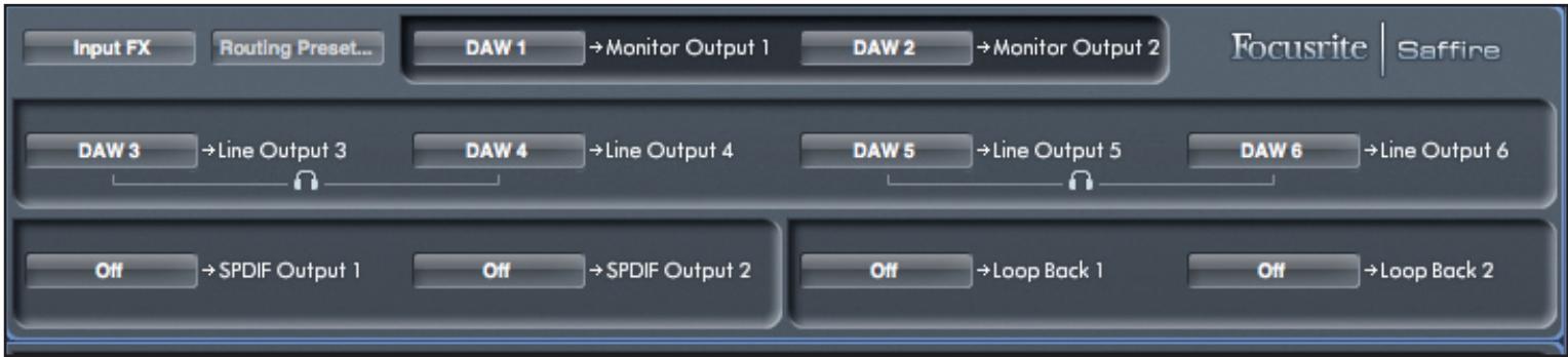 FOCUSRITE SAFFIRE PRO 24 DSP - Section Routage - 1